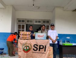 Ketua Wilayah SPI Ali Akbar Muhammad, Bersama Rombongan Disambut Bupati Halbar Diposko Bencana. 