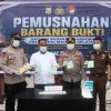 Gelar Kegiatan Tindak Pidana Narkotika, Polres Halmahera Selatan Musnahkan Barang Bukti Tembakau Gorilla, Sabu Biru dan Ganja 